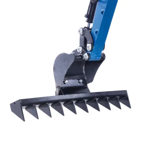 Scheppach EXC815 XXL Benzin-Minibagger im Zubehör-Set