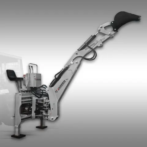 JANSEN BHSM-225 Heckbagger für Traktoren mit Seitenverschiebung