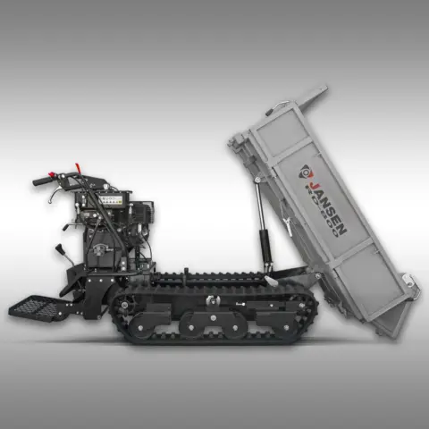 JANSEN RD-800 Raupendumper mit Flachmulde