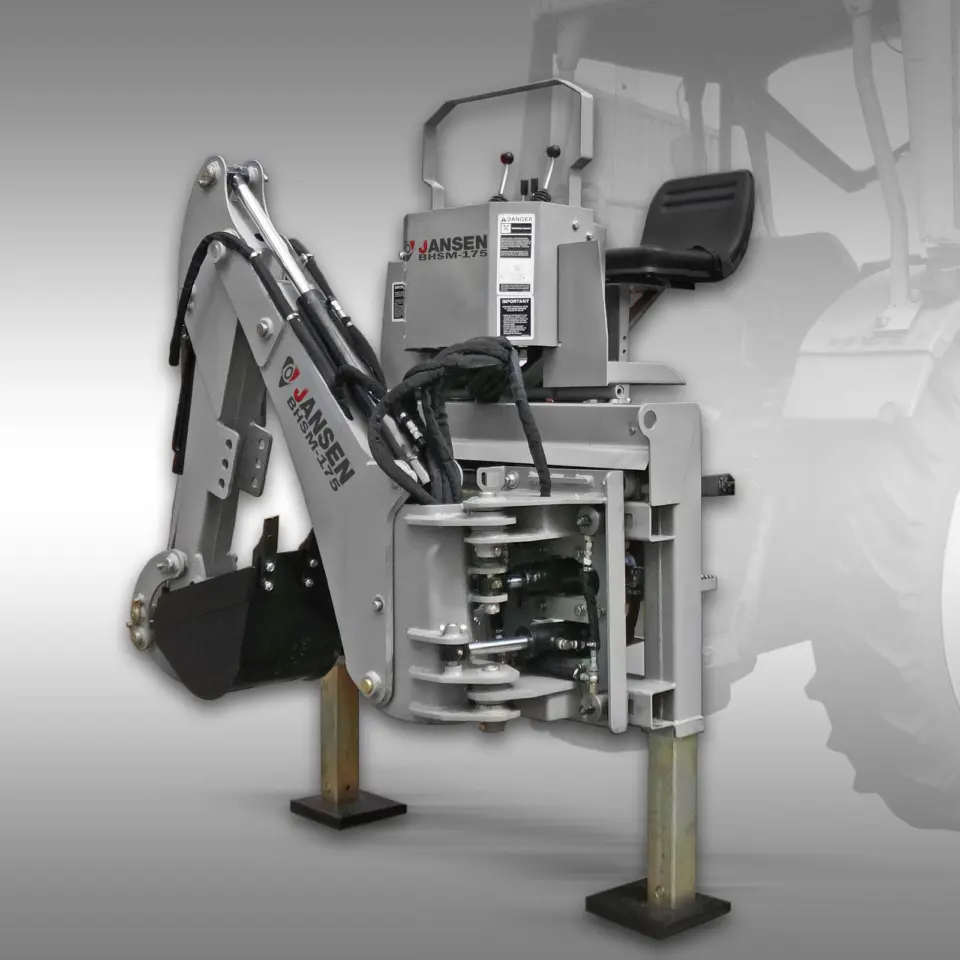 JANSEN BHSM-175 Heckbagger für Traktoren mit Seitenverschiebung
