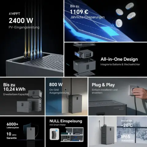 MARSTEK Jupiter C Plus – Solarstromspeicher-Set 5,12–7,68 kWh