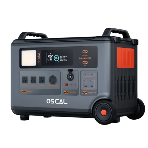 OSCAL PowerMax 6000 – Powerstation EU 3.600 Wh / 6.000 W