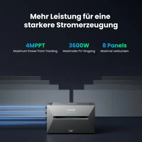 Anker SOLIX Solarbank 3 E2700 Pro – Solarbank-Set mit 4 × 500-W-Solarmodul