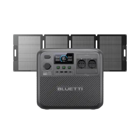 BLUETTI Elite 200 V2 – Solargenerator-Set 2.073,6 Wh / 2.600 W